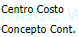 9. Datos de Gestion / Centro de Costo - Concepto Contable